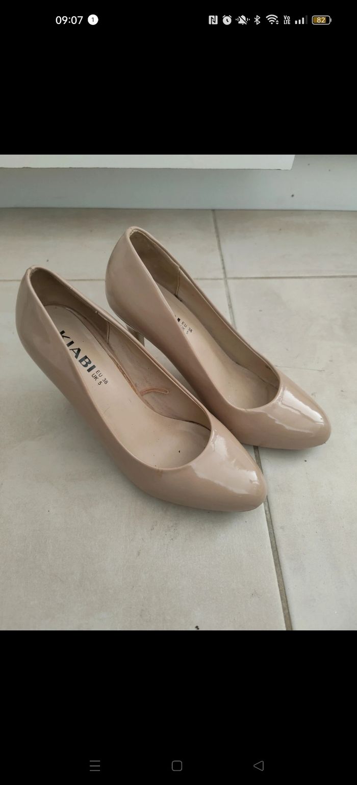 Escarpins beige 38 - photo numéro 1