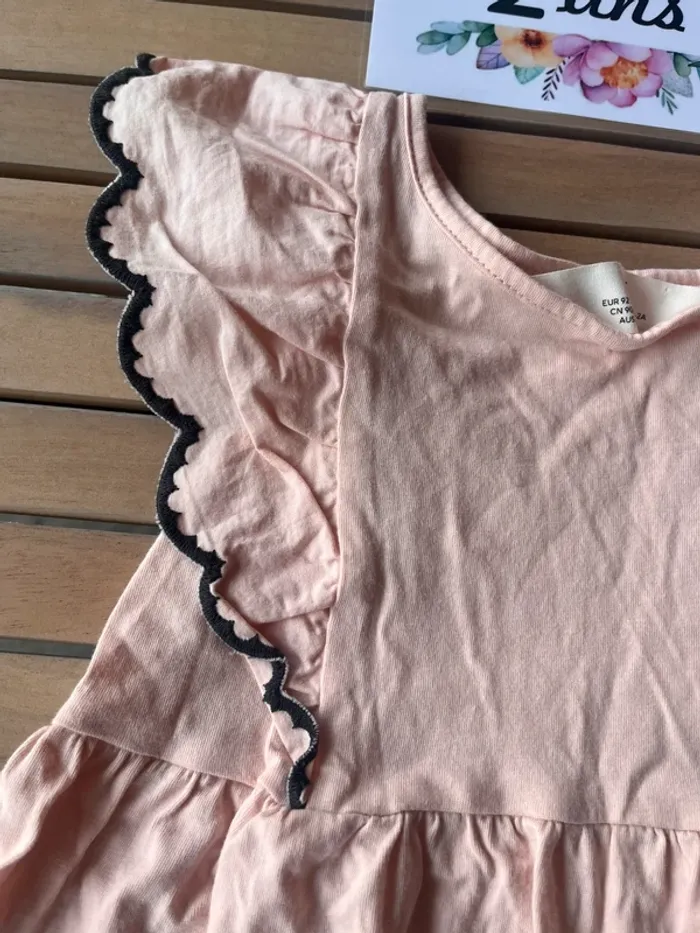 Robe coton manche broderie anglaise h&m 2 ans - photo numéro 2