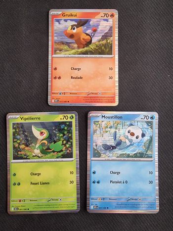 Trio holo cosmo Foudre Noire et Flamme Blanche