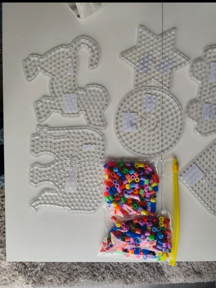 Lot plaques perles à repasser maxi hama - photo numéro 3