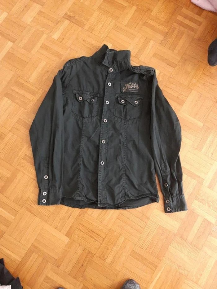 Chemise manches longues noir kots S - photo numéro 3