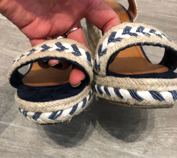 Jolies compensées espadrilles Molly Bracken taille 37 - photo numéro 5