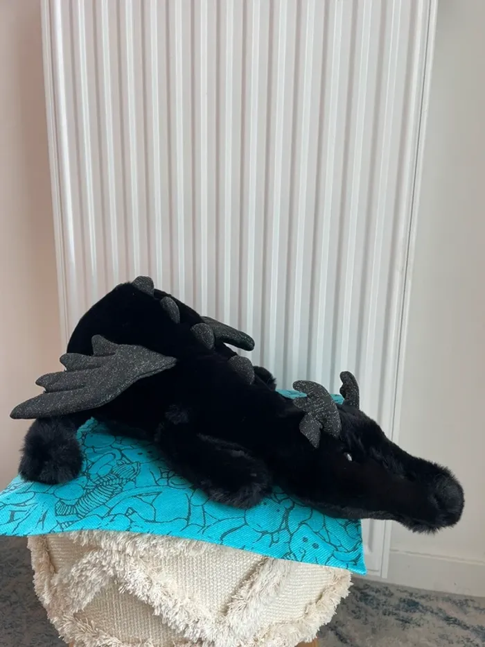 Peluche Jellycat Onyx Dragon Large 🐉🖤