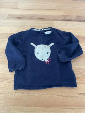 Pull léger tête de faon
