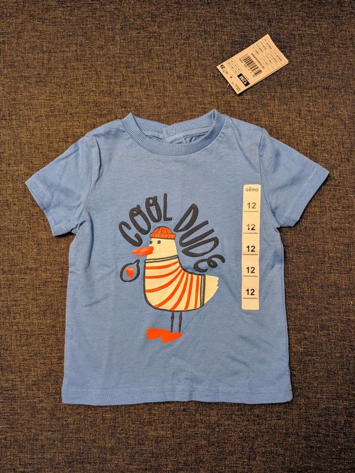 Lot de 2 t-shirts - 12 mois - Gémo - Neuf avec étiquette - photo numéro 4