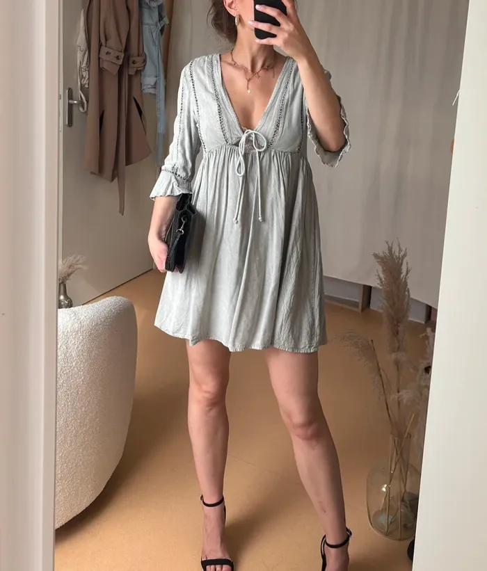 Robe fluide kaki PLT - photo numéro 2