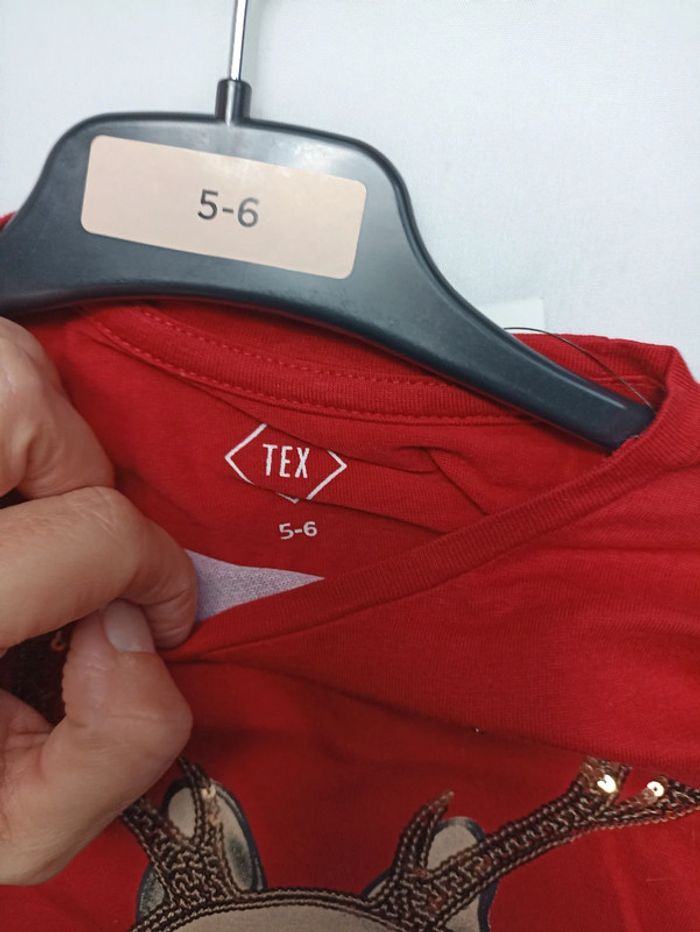 T shirt chien noel sequins - photo numéro 3