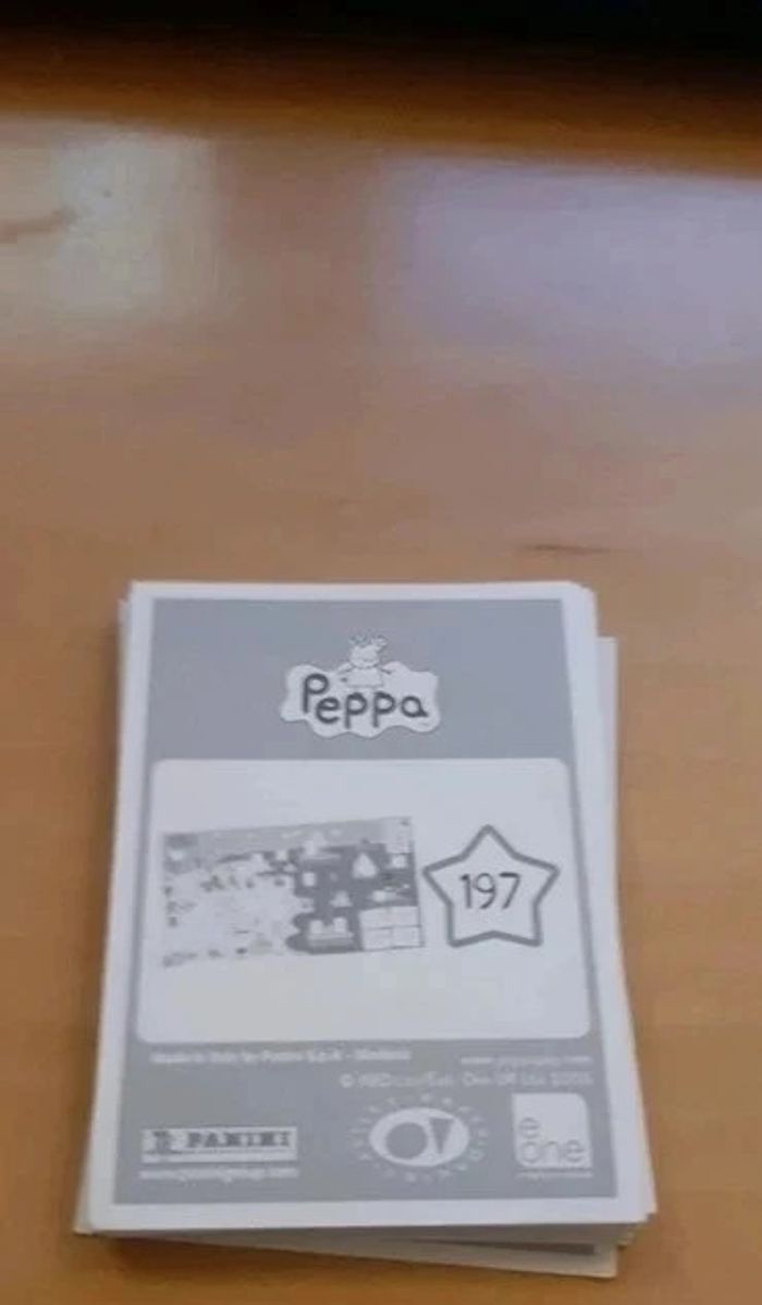 Lot de 10 images panini Peppa Pig - Première collection - photo numéro 2