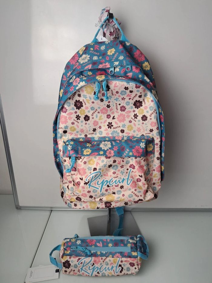 Ripcurl sac à dos scolaire cartable fille primaire collège + trousse neuf