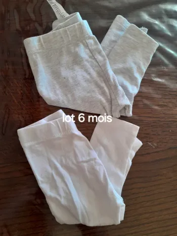 2 leggings 6 mois