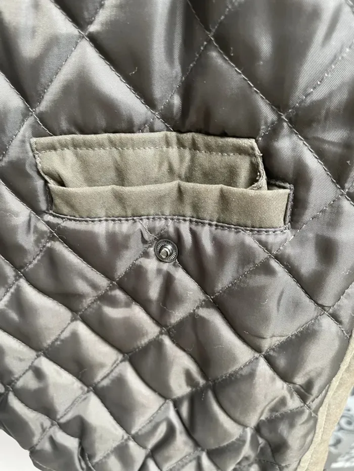 Manteau Jacket B Stone Micro khaki green Mens Size 54 - photo numéro 12