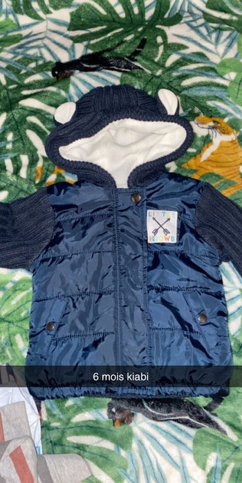 Veste bi matière kiabi