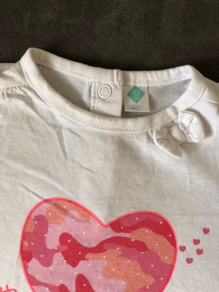 Tee shirt mc coeur - photo numéro 2