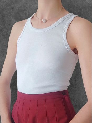 Débardeur simple blanc / La Halle - 36/S