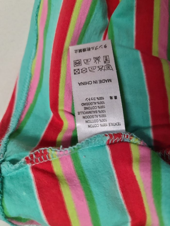 Haut fille rayé couleurs vives - photo numéro 3