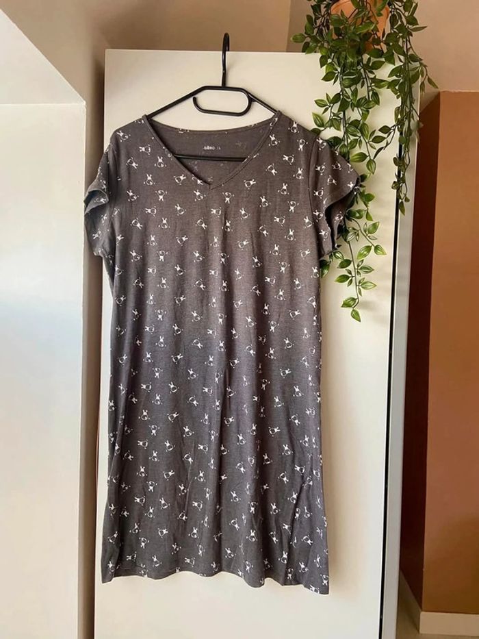 Robe de nuit femme taille L, Gemo