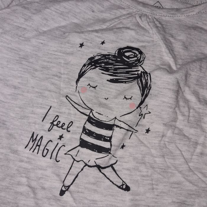 T-shirt manches longues 6 mois tex baby - photo numéro 2