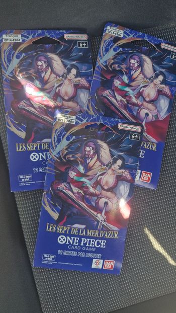 3 boosters One Piece Les Sept de la marque d'Azur neuf