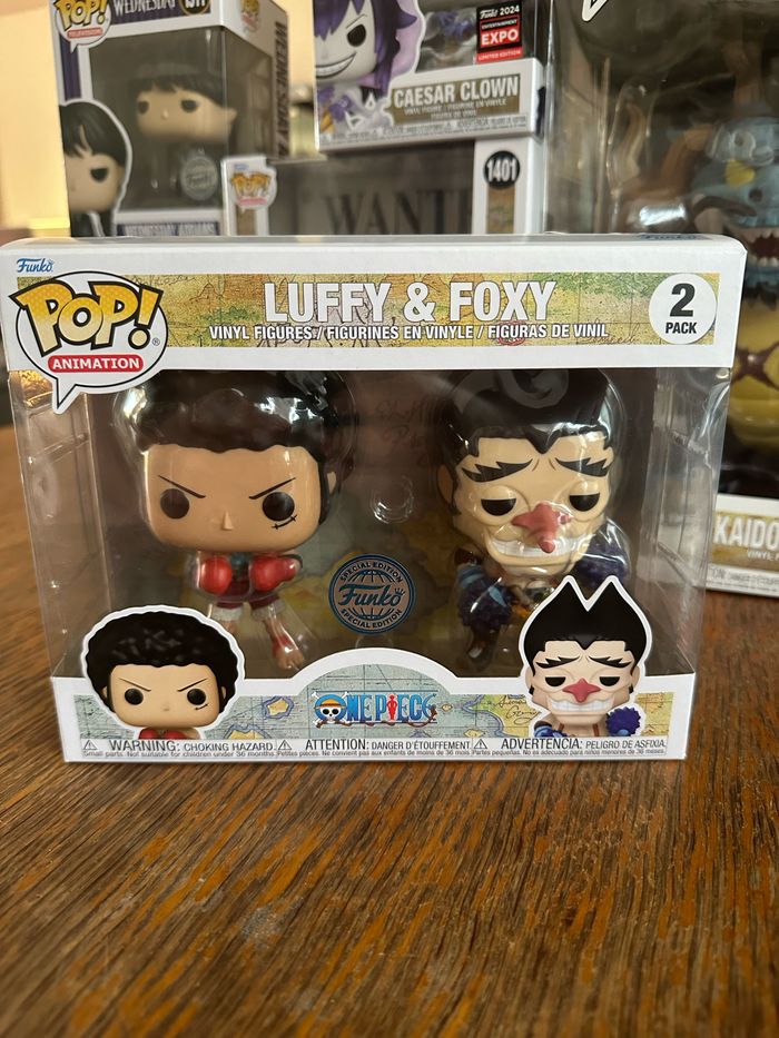 Funko Pop One Piece Luffy & Foxy 2 Pack Spécial Édition