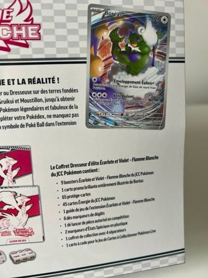 Etb coffret dresseur d’élite flamme blanche ev10.5 cartes Pokémon - photo numéro 3