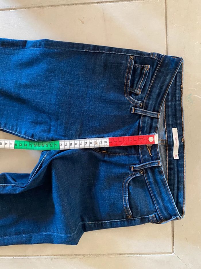 Jeans Levi's 715 Bootcut bleu marine taille 26 W 32 US soit 36 / S France - photo numéro 12