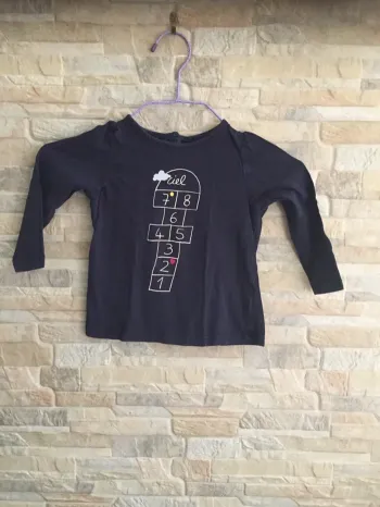 T-shirt marine Bout'chou 18M 