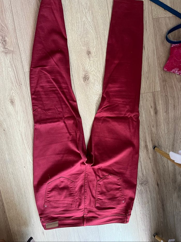 Pantalon bordeaux gemo taille 44 - photo numéro 3