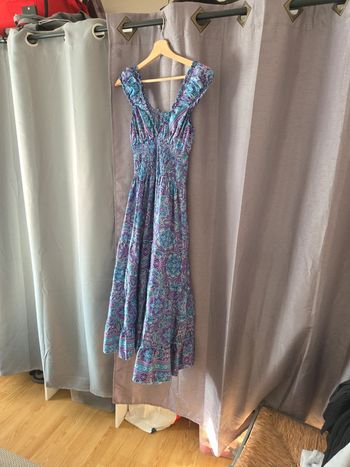 👗 Jolie robe bleue qualité italienne taille ML