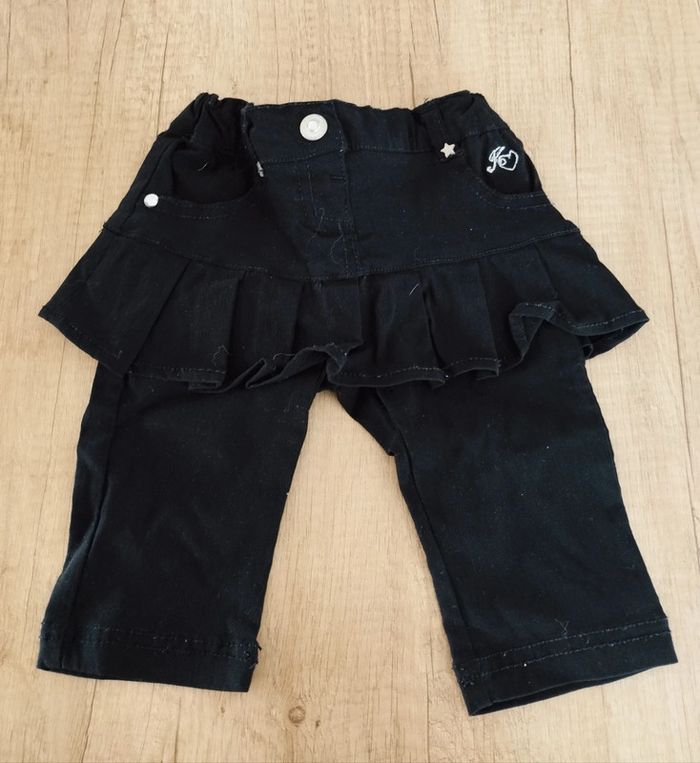 Jupe pantacourt intégré noir taille 6 mois Kimbaloo