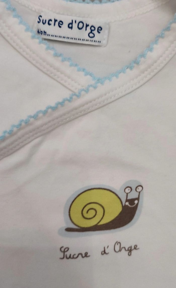 Lot bodies (x3) manches courtes bébé mixte 3 mois - photo numéro 5