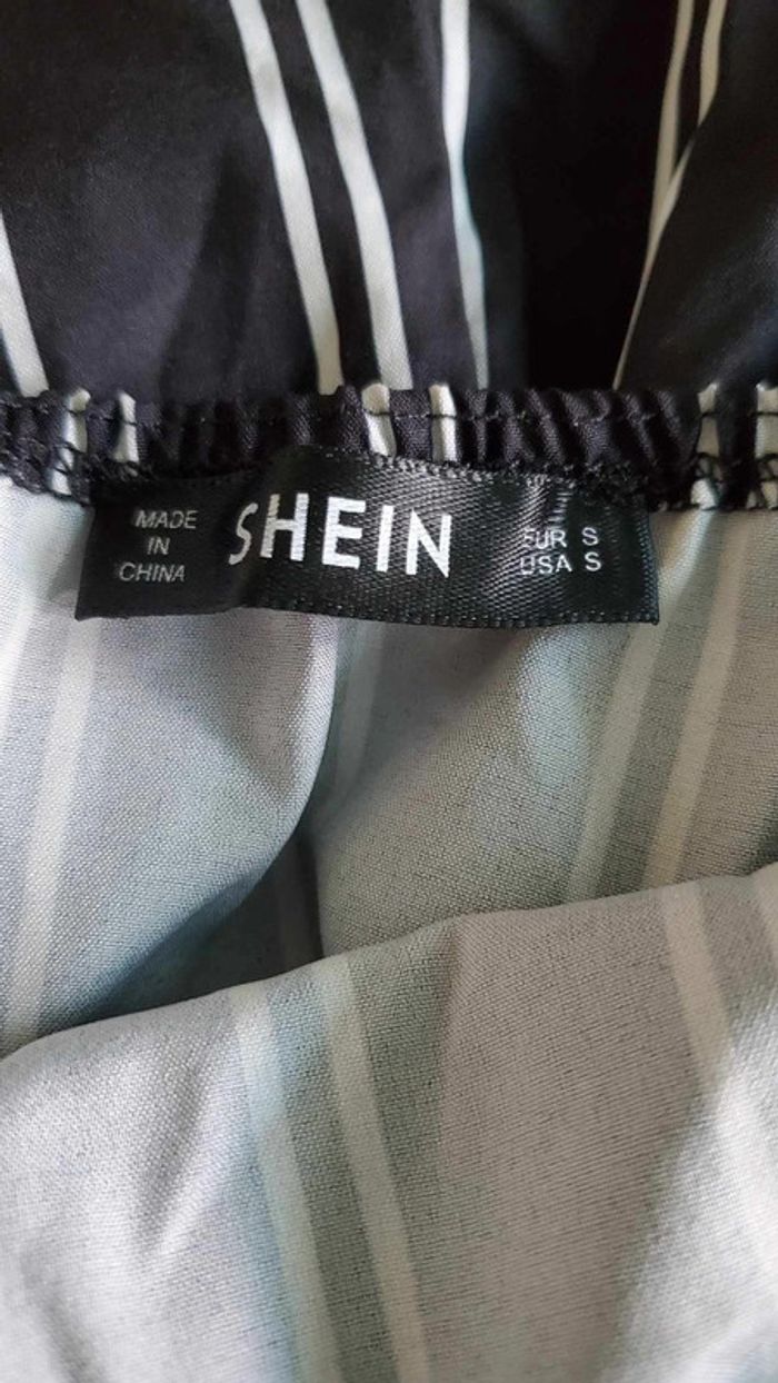 combi short rayures été femme taille 36 / S - photo numéro 9