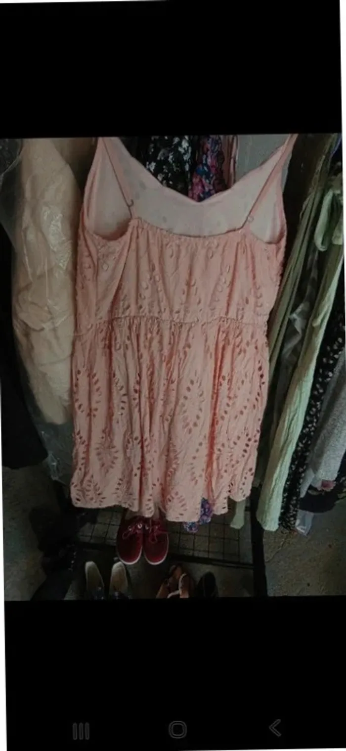 Robe rose saumon neuve qualité italienne - photo numéro 4