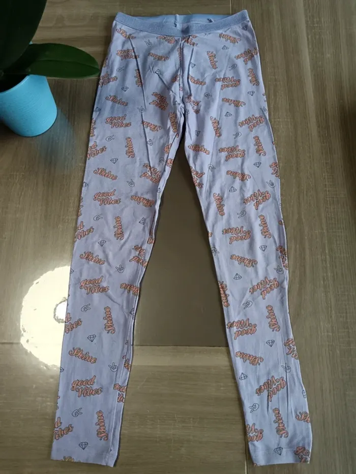 Leggings good vibes fille 11 ans