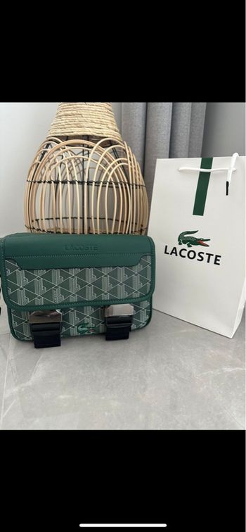 Sacoche Lacoste verte the blend homme