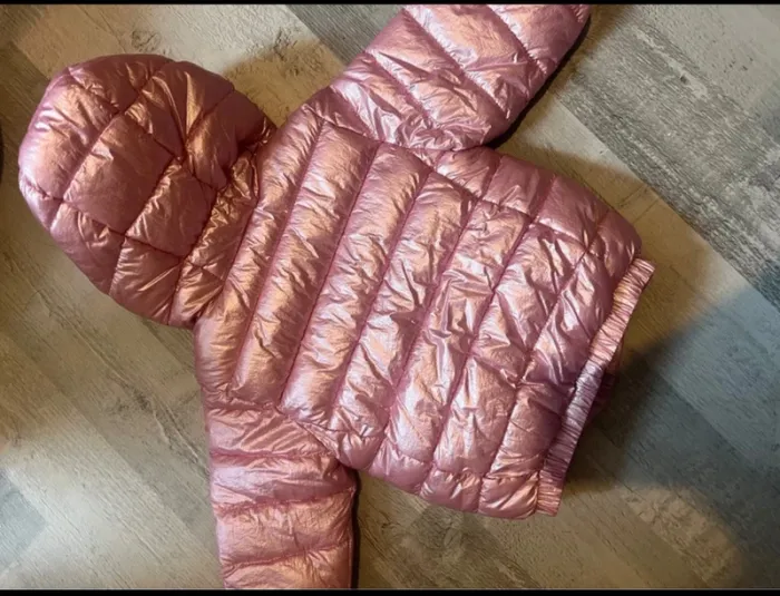 Doudoune mi saison effet métallisé rose 6 mois - photo numéro 5