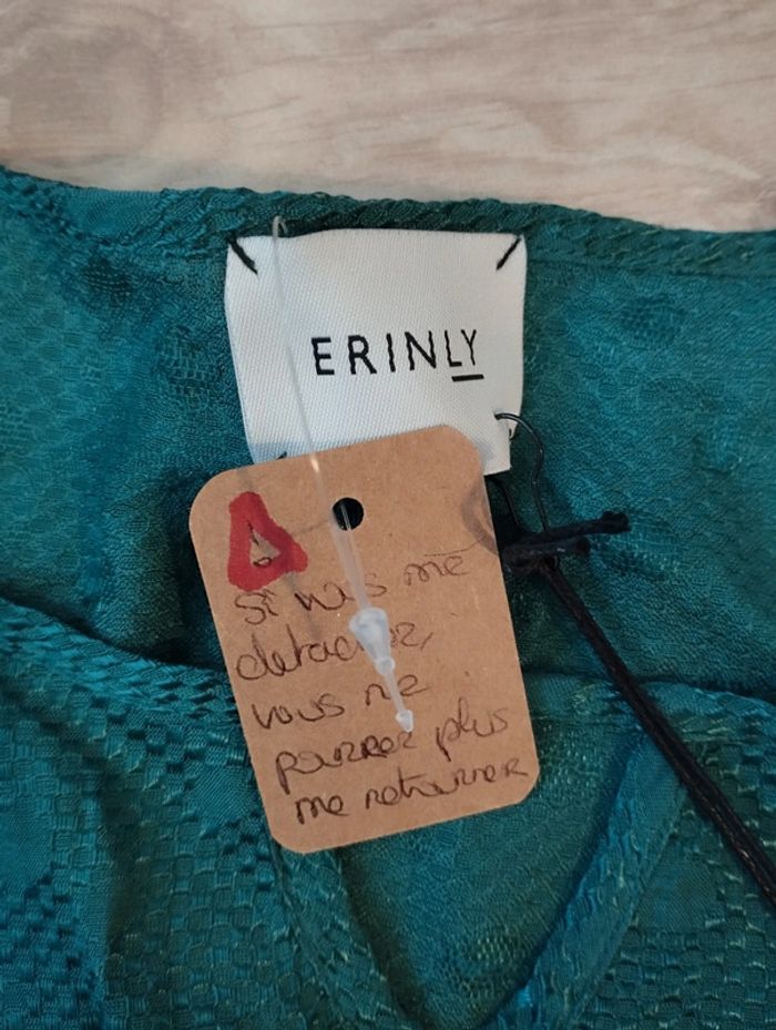 Robe Erinly couleur Émeraude taille 38 - photo numéro 11