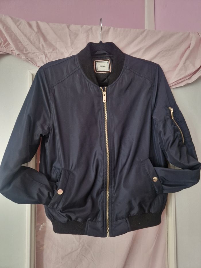 Veste bomber bleu marine – Taille L