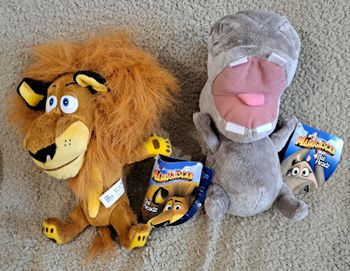 🧸 Peluches Madagascar Alex et Gloria - Big Headz