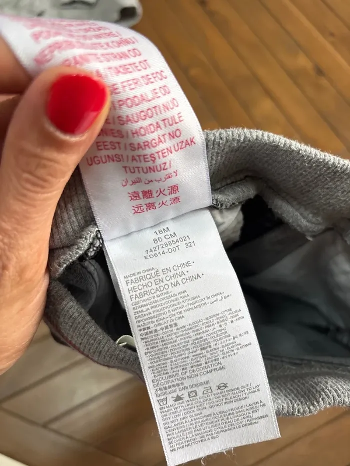 Ensemble garçon Levi’s gris 18 mois - photo numéro 4