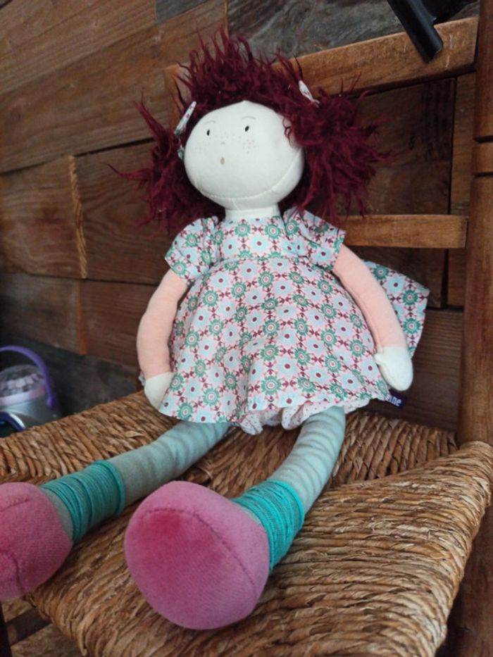 Peluche poupée Jeanne moulin roty tbe - photo numéro 3