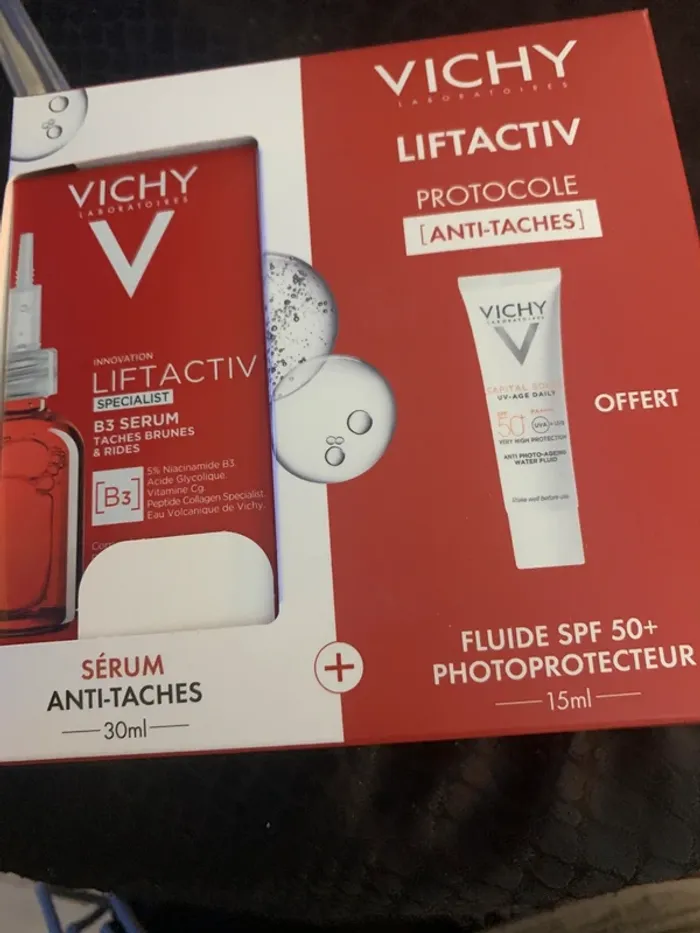 Vichy coffret protocole anti taches