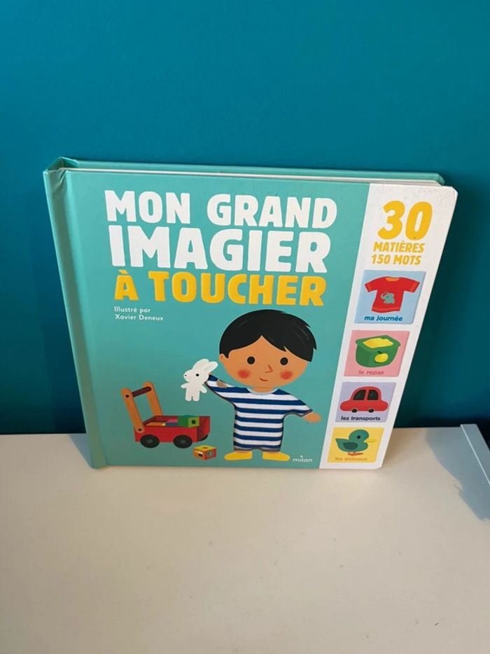 Livre mon grand imagier à toucher neuf