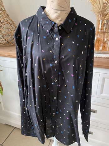 Chemise noire motifs Garcia