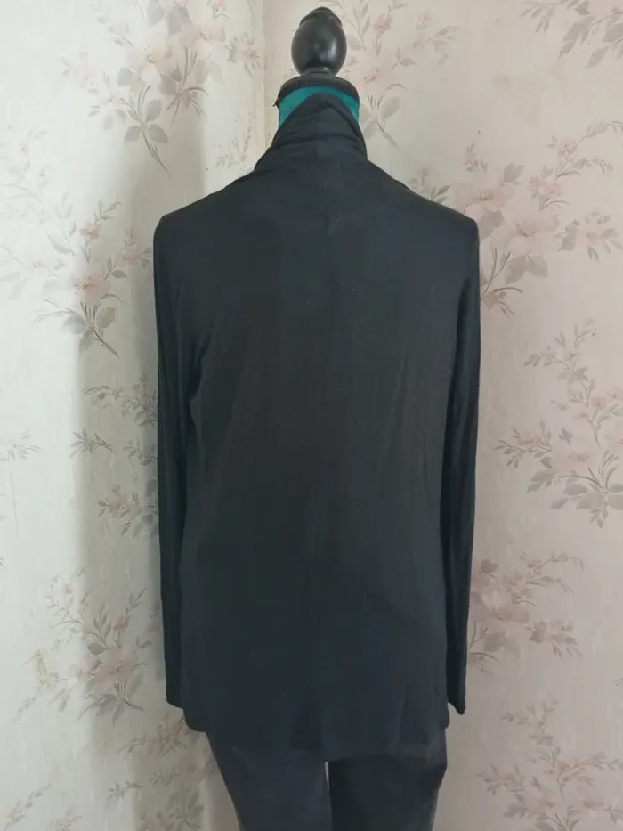 Gilet fin noir mi long / cache cache / (Taille 3. L) - photo numéro 4