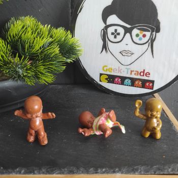 Lot Figure Figurine Toy Galoob El Greco Babies Bébés Marron Brown Vintage