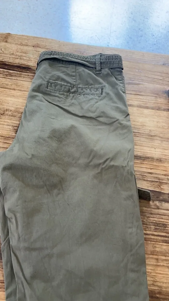 Pantalon tissus kaki 38 - photo numéro 3