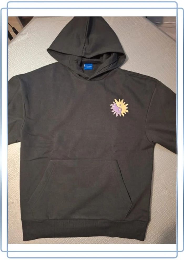 Sweat à Capuche noir jacks et jones unisexe taille S - photo numéro 9