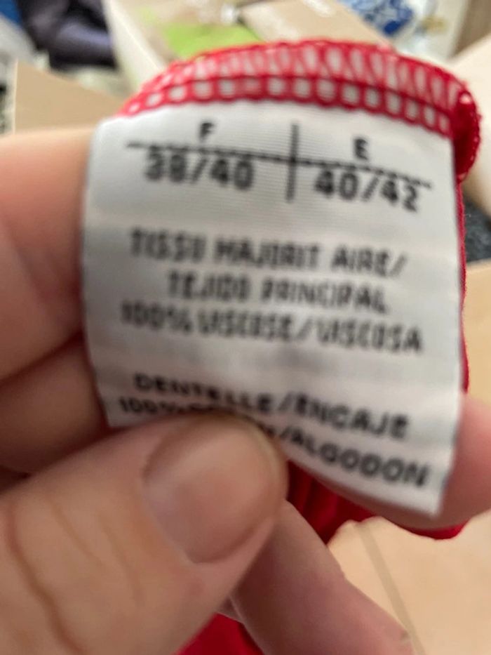 autre haut et t-shirt sans marque rouge taille 38 - photo numéro 5