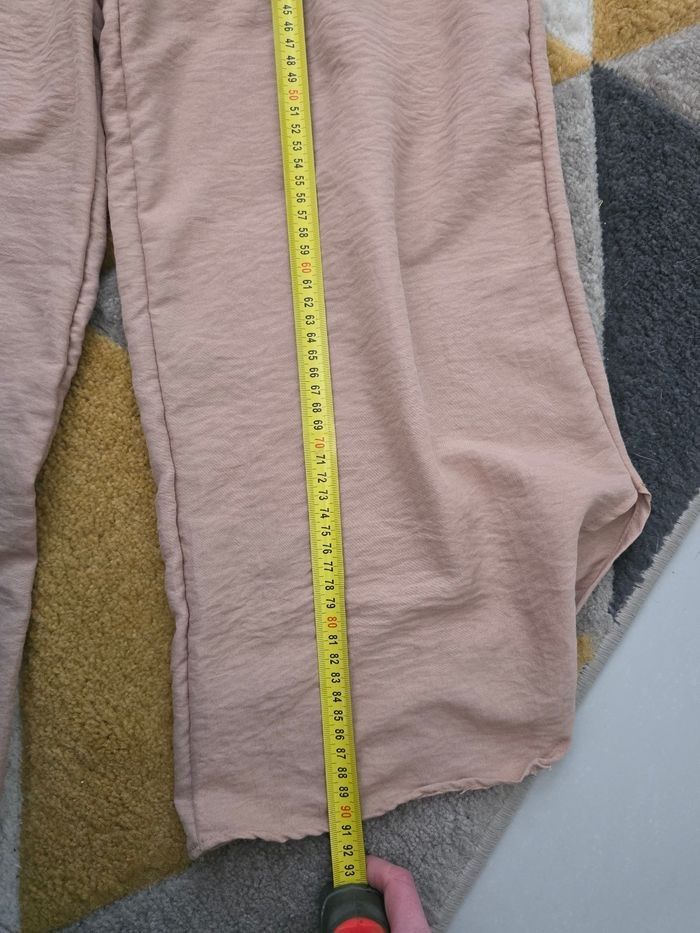 Pantalon fin beige ouvert aux chevilles Laçati taille unique - photo numéro 6