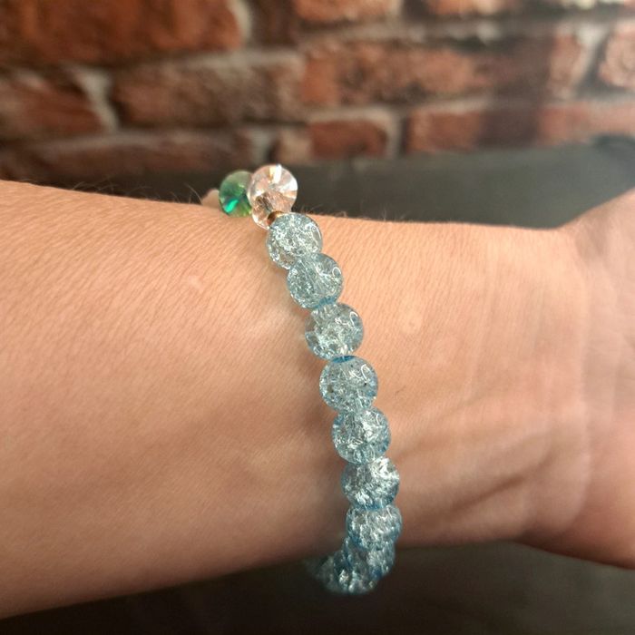 Bracelet bleu et blanc bohème - photo numéro 3